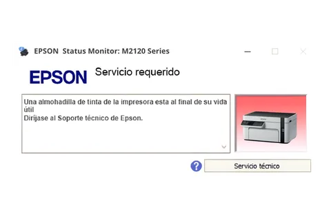 Así se ve este error en la impresora