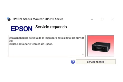 Así se ve este error en la impresora