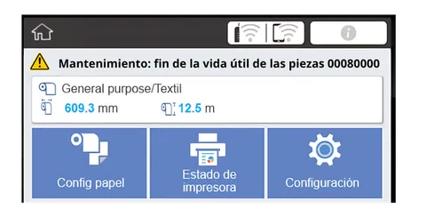 Así se ve este error en la impresora