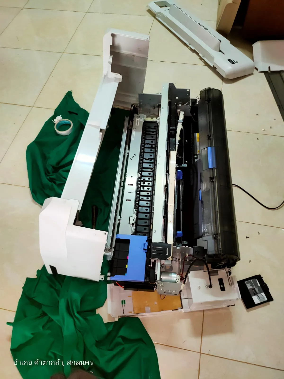 Ubicación del sensor de tinta en impresoras Epson SC — referencia 1